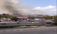  مهار آتش سوزی علفزار ها در بلوار شهید افتخاری  رشت 