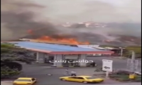 آتش سوزی علفزار ها در بلوار شهید افتخاری  رشت مهار شد
